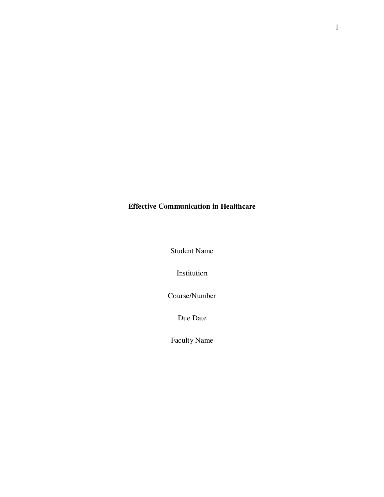 Preview image for N496 Module 4 Assignment Effective Communication